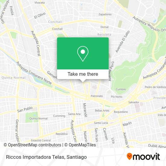 Riccos Importadora Telas map