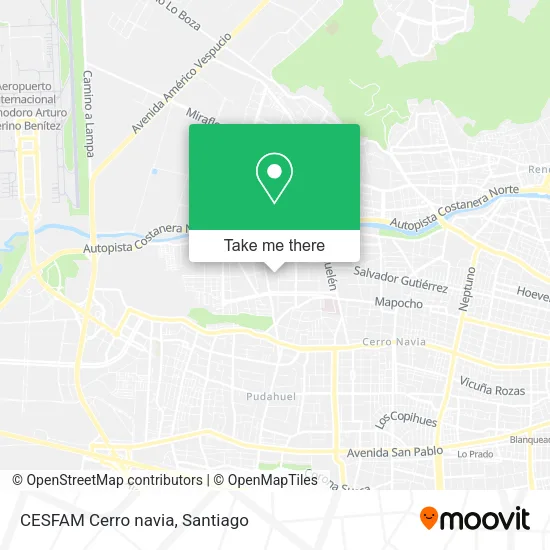 Mapa de CESFAM Cerro navia
