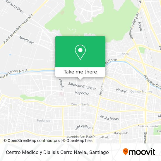 Centro Medico y Dialisis Cerro Navia. map