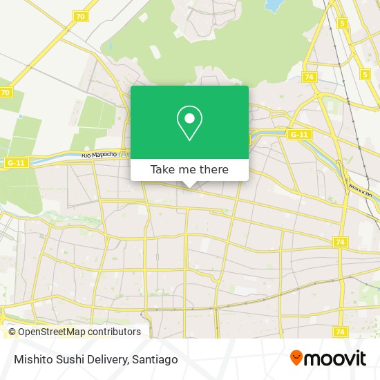 Mishito  Sushi Delivery map