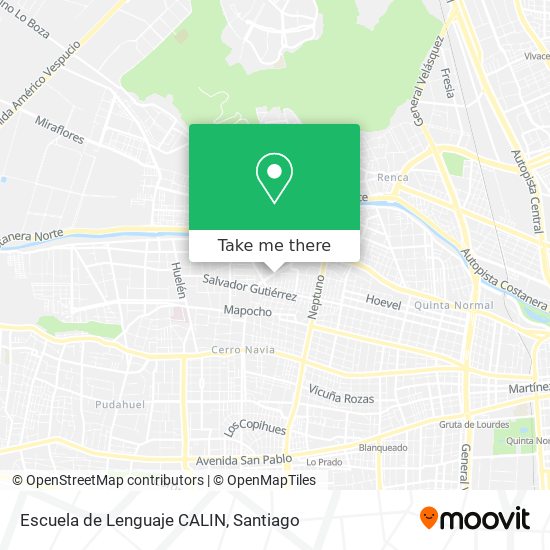 Escuela de Lenguaje CALIN map