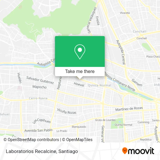 Laboratorios Recalcine map