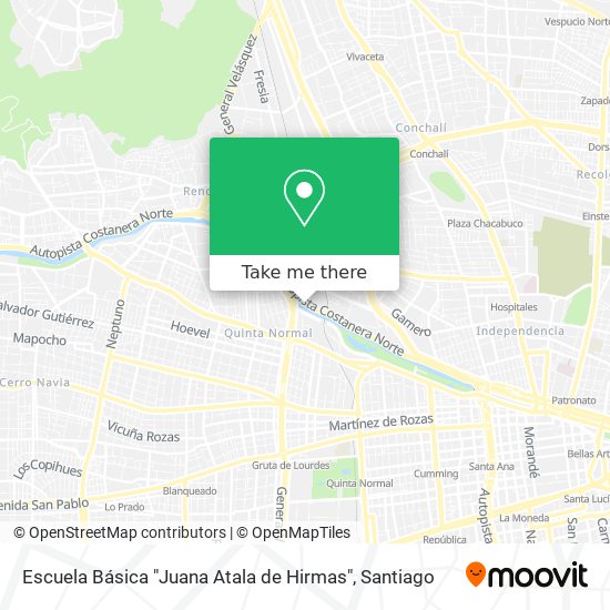 Escuela Básica "Juana Atala de Hirmas" map
