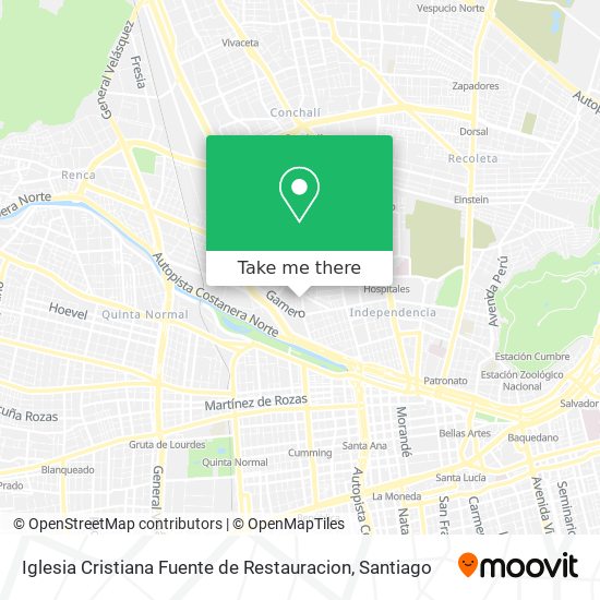 Mapa de Iglesia Cristiana Fuente de Restauracion