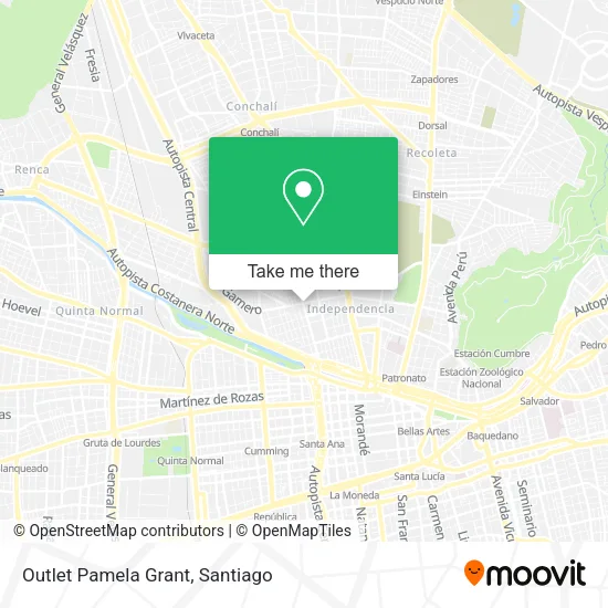 Outlet Pamela Grant map