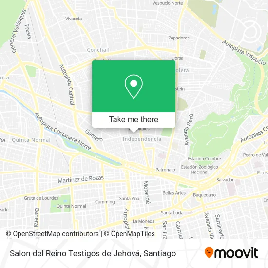 Salon del Reino Testigos de Jehová map