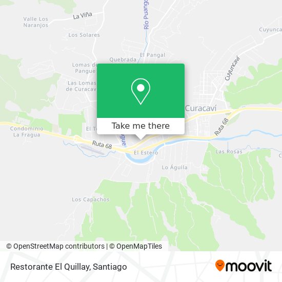 Mapa de Restorante El Quillay