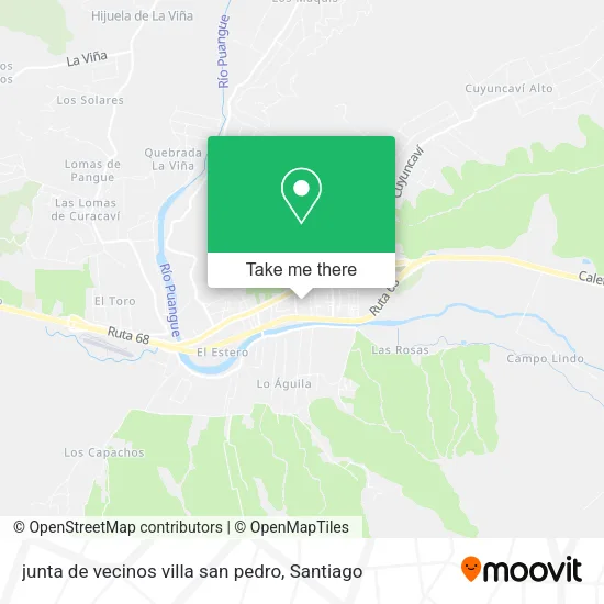 junta de vecinos villa san pedro map