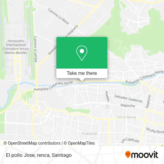 El pollo Jose, renca map