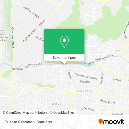 Puente Resbalon map
