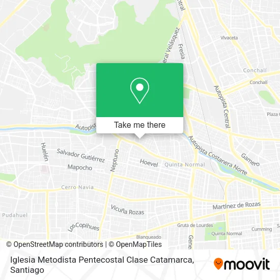 Iglesia Metodista Pentecostal Clase Catamarca map