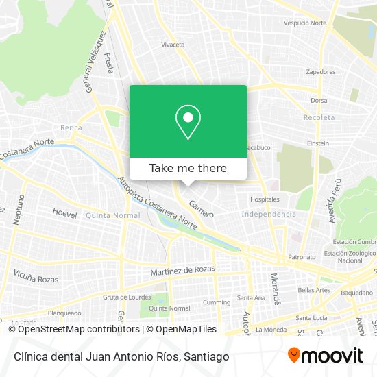 Mapa de Clínica dental Juan Antonio Ríos