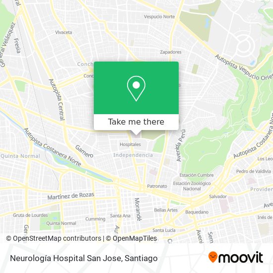 Neurología Hospital San Jose map