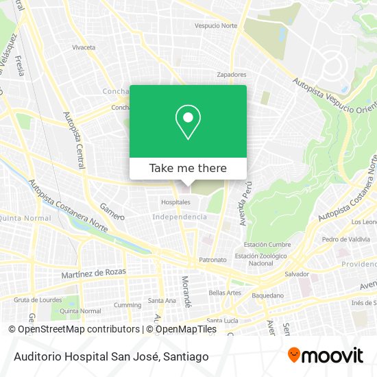 Auditorio Hospital San José map