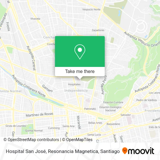 Hospital San José, Resonancia Magnetica map