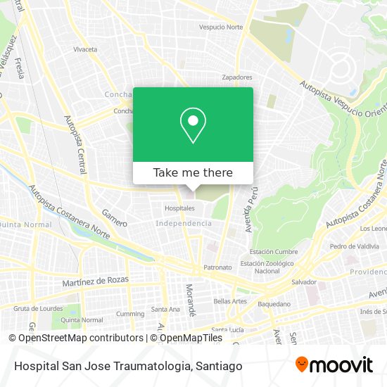 Hospital San Jose Traumatologia map