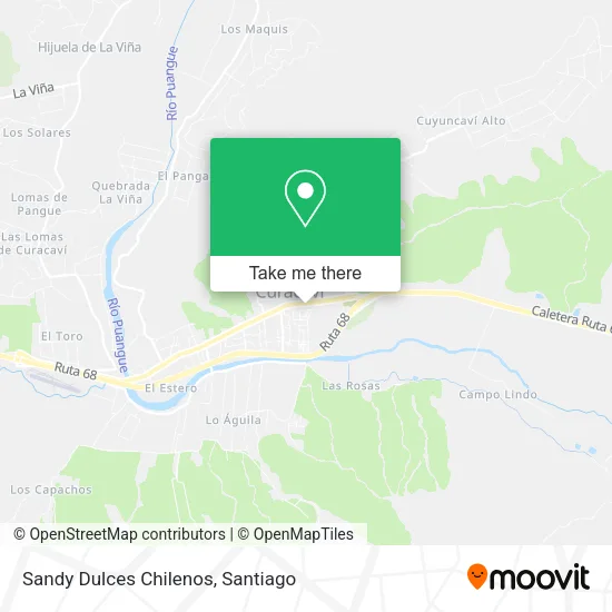 Sandy Dulces Chilenos map