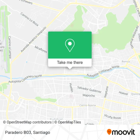 Paradero B03 map