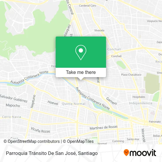 Parroquia Tránsito De San José map