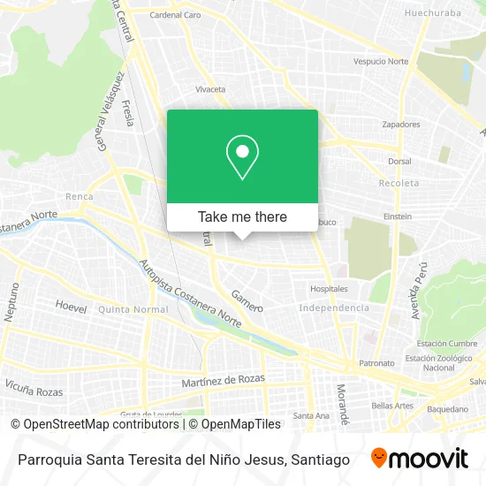 Parroquia Santa Teresita del Niño Jesus map