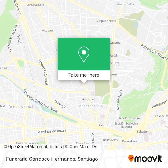 Mapa de Funeraria Carrasco Hermanos