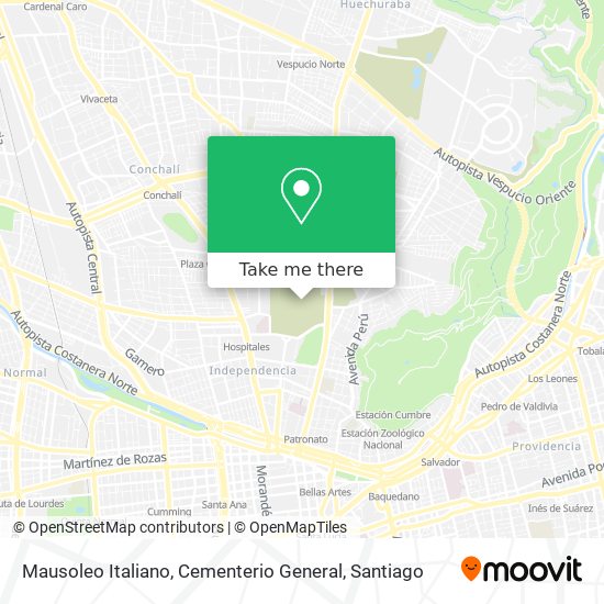 Mausoleo Italiano, Cementerio General map