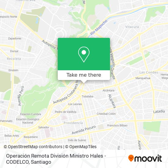 Operación Remota División Ministro Hales - CODELCO map