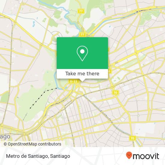 Metro de Santiago map