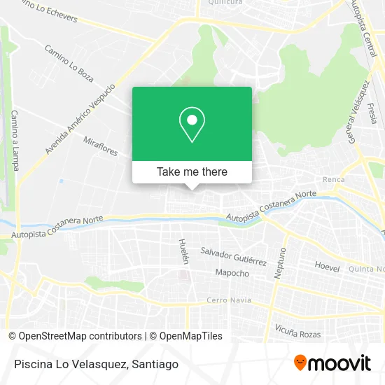 Piscina Lo Velasquez map