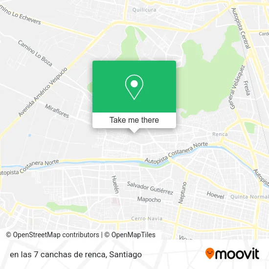 en las 7 canchas de renca map