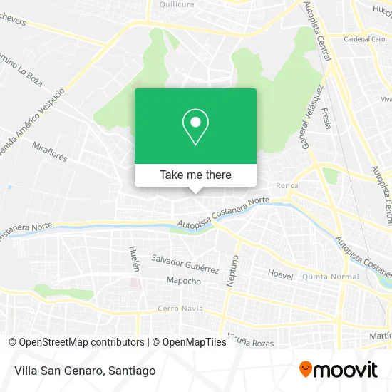 Villa San Genaro map