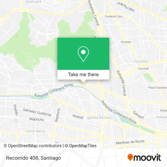 Recorrido 408 map