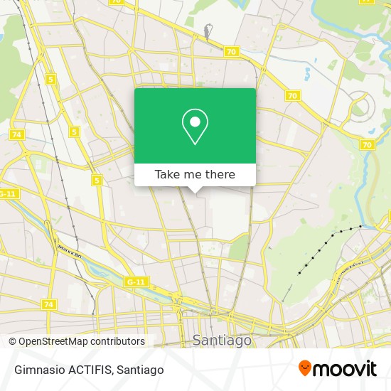 Gimnasio ACTIFIS map