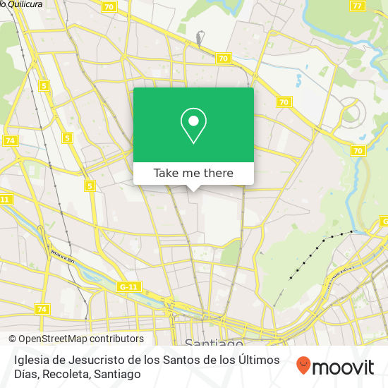 Iglesia de Jesucristo de los Santos de los Últimos Días, Recoleta map