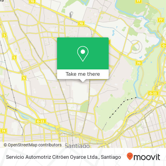 Servicio Automotriz Citröen Oyarce Ltda. map