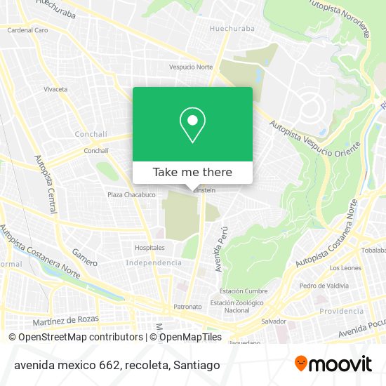 avenida mexico 662, recoleta map