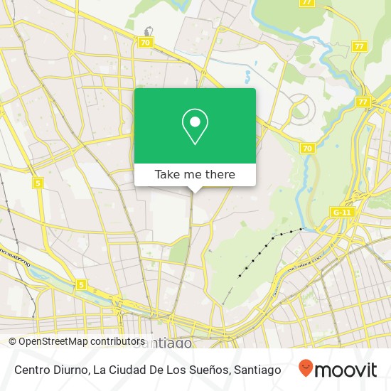 Centro Diurno, La Ciudad De Los Sueños map
