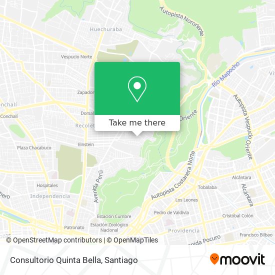 Mapa de Consultorio Quinta Bella