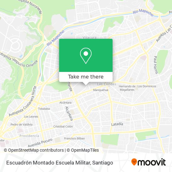 Mapa de Escuadrón Montado Escuela Militar