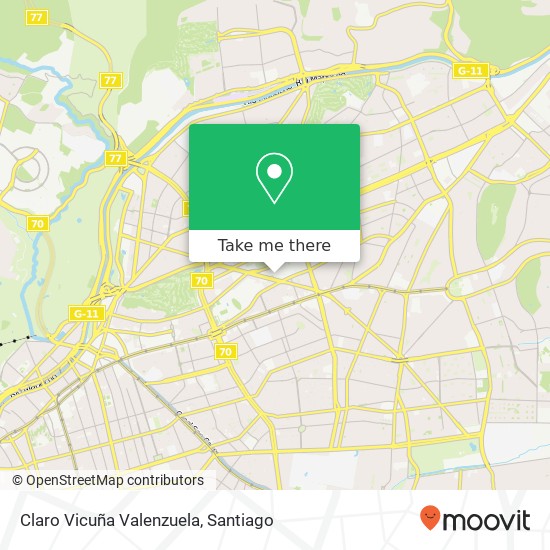 Claro Vicuña Valenzuela map