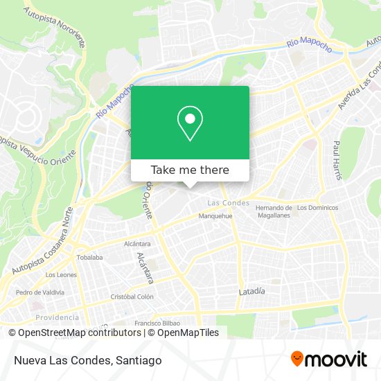 Nueva Las Condes map