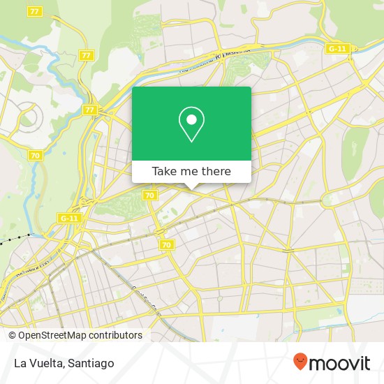 La Vuelta map