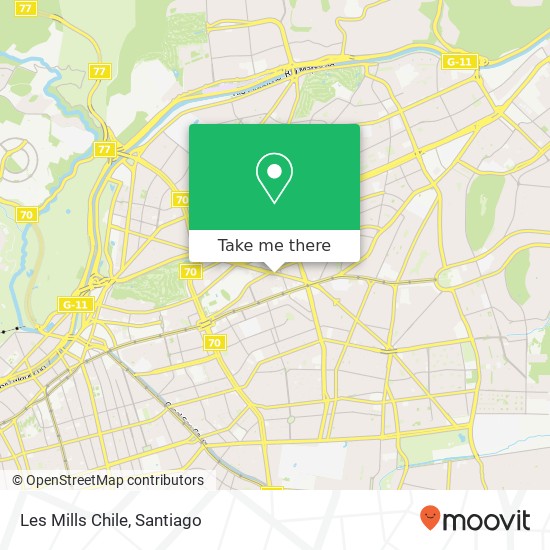Les Mills Chile map