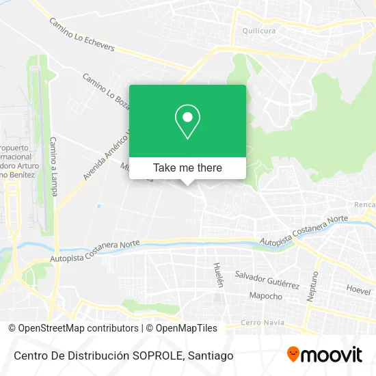 Centro De Distribución SOPROLE map
