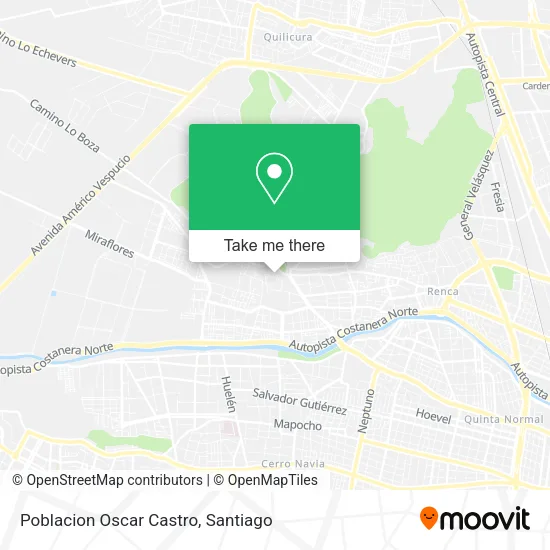 Poblacion Oscar Castro map