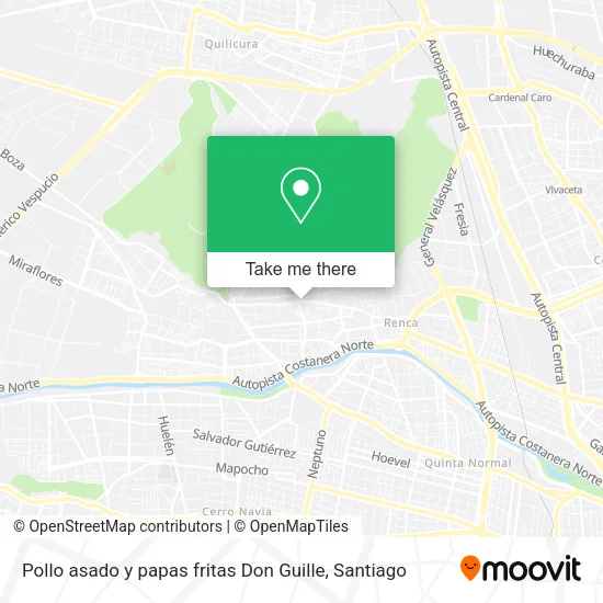 Pollo asado y papas fritas Don Guille map