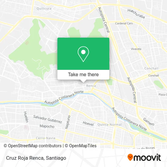Cruz Roja Renca map