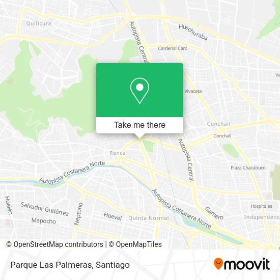 Parque Las Palmeras map