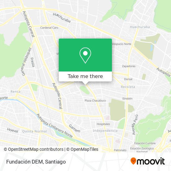 Mapa de Fundación DEM