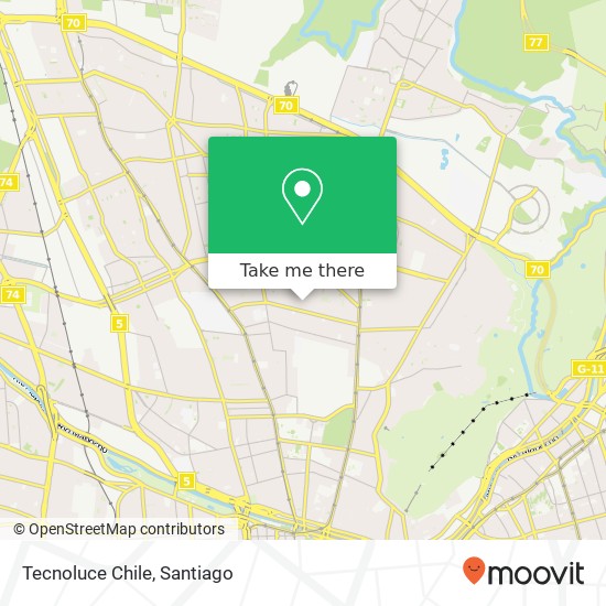 Tecnoluce Chile map